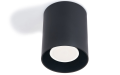 Oprawa halogenowa natynkowa stała z aluminium LED Creep x1 - Czarna
