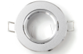 Oprawa halogenowa podtynkowa ruchoma z aluminium LED Almo - Srebrny piaskowany + gniazdo GU10