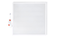 Kpl. Panel do kasetonu LED 60x60 40W Premium - Biały neutralny (4000K) + ramka biała