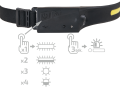 Ładowalna latarka czołowa LED 1W + 3W COB - Biały zimny (6000K)