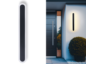Lampa elewacyjna - kinkiet ogrodowy - oprawa zewnętrzna LED LS011 19W 60cm - Czarny - Biały neutralny (4500K)