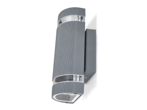 Lampa elewacyjna - kinkiet ogrodowy - oprawa zewnętrzna GU10 LED Hana okrągła - Grafit