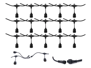Girlanda ogrodowa świetlna - lampy ogrodowe 15m 15xE27