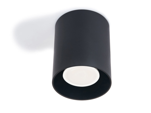 Oprawa halogenowa natynkowa stała z aluminium LED Creep x1 - Czarna