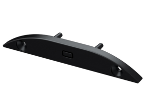 Zaślepka do profilu Reto z otworem trasowanym - Czarna