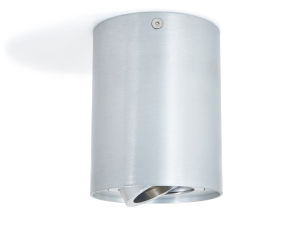 Oprawa halogenowa natynkowa ruchoma z aluminium LED Busto L x1 - Srebrna