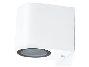 Lampa elewacyjna - kinkiet ogrodowy - oprawa zewnętrzna GU10 LED Luna - Biała