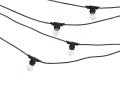 Zestaw: Girlanda ogrodowa 10m 20xE27 + 20x Żarówka LED E27 1.3W filament