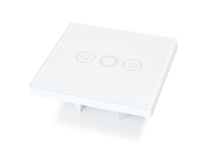 Włącznik ścienny światła dotykowy szklany Bianka pojedynczy – Biały – z funkcją ściemniania i rozjaśniania WiFi Tuya