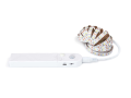 Zestaw taśma LED 5V 1m - Biały zimny (6000K) + sterownik z czujnikiem ruchu i zmierzchu na baterie AAA