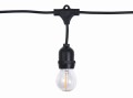 Zestaw: Girlanda ogrodowa 10m 10xE27 + 10x Żarówka LED E27 1.3W filament