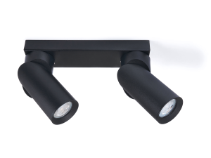 Oprawa halogenowa natynkowa ścienno - sufitowa LED Rita x2 - Czarna