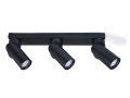 Oprawa halogenowa natynkowa ścienno - sufitowa LED Rita x3 - Czarna