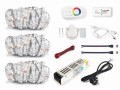Zestaw taśma LED 12V | 5050 | 450LED | 15m | IP20 | RGB + STEROWNIK RF-RGB-004 + ZASILACZ 108W