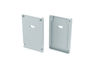 Zaślepka do profilu Claro z otworem - Biała