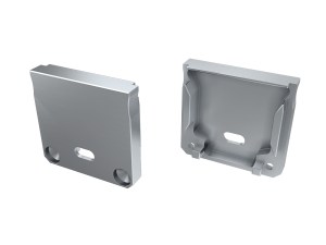 Zaślepka do profilu DILEDA z otworem - Srebrna