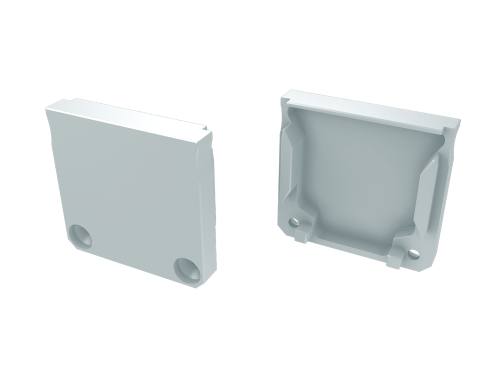 Zaślepka do profilu DILEDA bez otworu - Biała