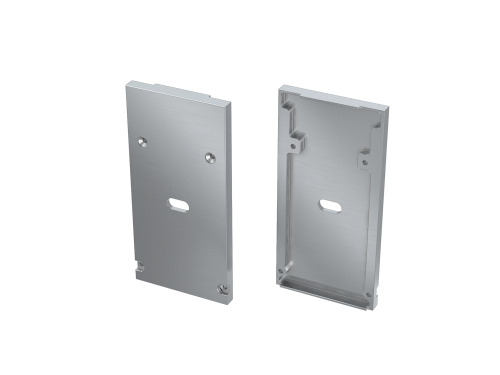 Zaślepka do profilu DULIO z otworem - Srebrna