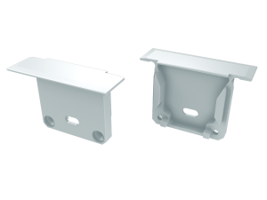 Zaślepka do profilu inDILEDA z otworem - Biała