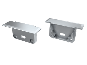 Zaślepka do profilu inSILEDA z otworem - Srebrna