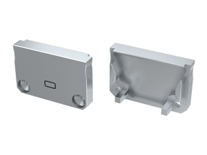 Zaślepka do profilu SILEDA z otworem trasowanym - Srebrna