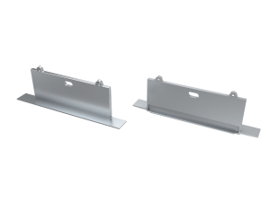 Zaślepka do profilu SORGA  z otworem - Srebrna