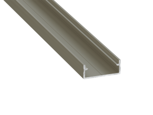 Profil aluminiowy DUAL do taśm LED - Inox - 2m