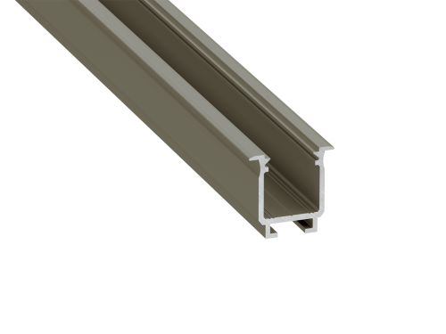 Profil aluminiowy W do taśm LED - Inox - 1m