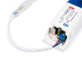 Zestaw taśma LED 24V | 2835 | 120LED  | 2m | IP67 | NEON | CZERWONY + zasilacz 24V 24W + wtyczka z przewodem zasilającym 1.9m