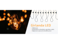 Zestaw: Girlanda ogrodowa 15m 15xE27 + 15x Żarówka LED E27 6W filament