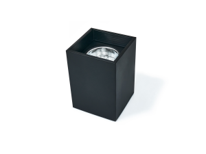 Oprawa sufitowa natynkowa kwadrat E27 K11 - Czarna 