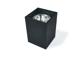 Oprawa sufitowa natynkowa kwadrat E27 K14 - Czarna