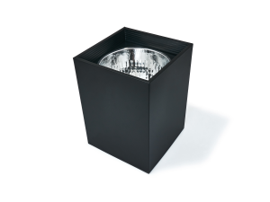 Oprawa sufitowa natynkowa kwadrat E27 K17 - Czarna