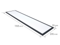Kpl. Panel do kasetonu LED 120x30 50W - Biały neutralny (4000K) + ramka