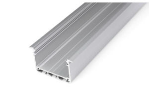 Profil aluminiowy INSO do taśm LED - Srebrny Surowy - 1m