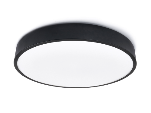 Panel natynkowy okrągły z czujnikiem ruchu i zmierzchu LED Big Ver.2 48W - Czarny - Biały neutralny (4500K)