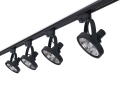 Zestaw Steka Leon lampa szynowa LED AR111 GU10 x4 + szynoprzewód 2m - Czarny