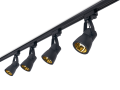 Zestaw Steka Goldi lampa szynowa LED GU10 x4 + szynoprzewód 2m - Czarny