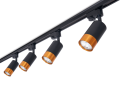 Zestaw Steka Klemens lampa szynowa LED GU10 x4 + szynoprzewód 2m - Czarny