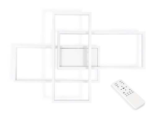 Lampa sufitowa - ścienna LED GX Orion 72W – Biała - Multikolor (3000-6000K) + pilot