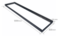 Kpl. Panel do kasetonu LED 120x30 50W - Biały neutralny (4000K) + ramka