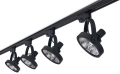 Zestaw Steka Leon lampa szynowa LED AR111 GU10 x4 + szynoprzewód 2m - Czarny
