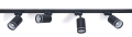 Zestaw Steka Ring lampa szynowa LED GU10 x4 + szynoprzewód 2m - Czarny