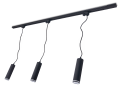 Zestaw Steka Ring lampa szynowa LED GU10 x3 + szynoprzewód 1.5m - Czarny