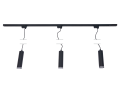 Zestaw Steka Ring lampa szynowa LED GU10 x3 + szynoprzewód 1.5m - Czarny