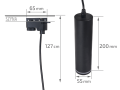 Zestaw Steka Ring lampa szynowa LED GU10 x3 + szynoprzewód 1.5m - Czarny