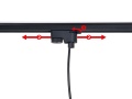 Zestaw Steka Ring lampa szynowa LED GU10 x3 + szynoprzewód 1.5m - Czarny