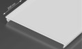 Klosz Superwide PMMA Mleczny do profilu aluminiowego - 2m