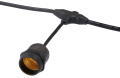 Zestaw: Girlanda ogrodowa 15m 15xE27 + 15x Żarówka LED E27 6W filament
