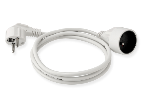 Przedłużacz zasilający 1.5m - 1x gniazdo zasilające 230V - Biały 